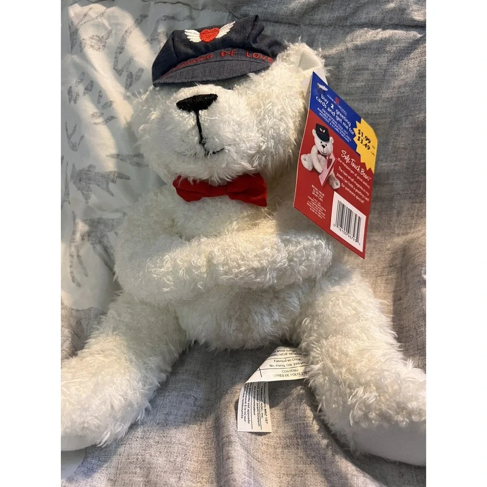 *NEW w/Tags* ~ American Greetings ~ Messenger of Love Plush Bear ~ Magnetic Paws